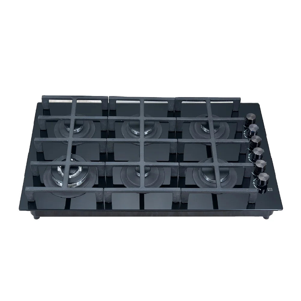 6 burner Gas Cooktop Kitchen Built in Appliance Cooker Safe and Big Firepower Hob