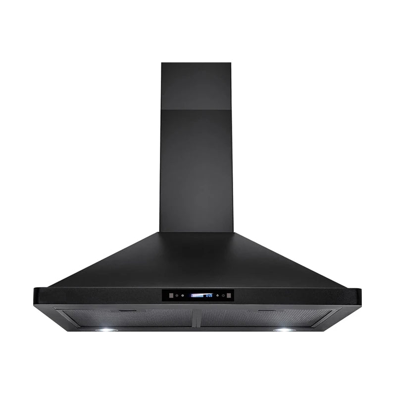 Cooker hood LED Light Push Button Island Fan Downdraft For Kitchen Exhaust Heat Extractor Smoke Suction Chimney Range Hood