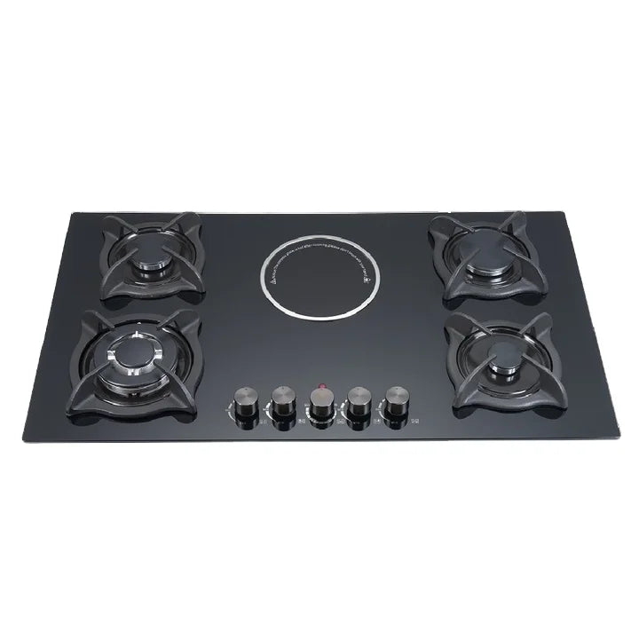 Quality 5-Burner Gas Ceramic Hob Wholesale Price Electric Source for Household Gas Cooker Enamel Burner Cap Metal for Outdoor