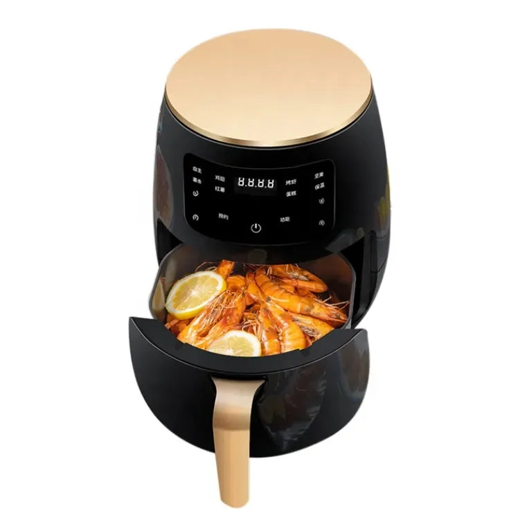 Hot Selling 6L Most Famous Brand Digital Air Fryer Silver Crest Air Fryer Small MOQ