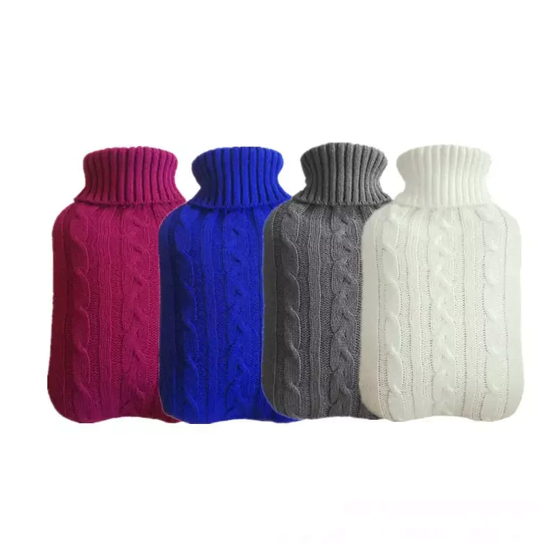 Hot Water Bag Knitted Removable Cover Durable Soft and Comfortable Cover